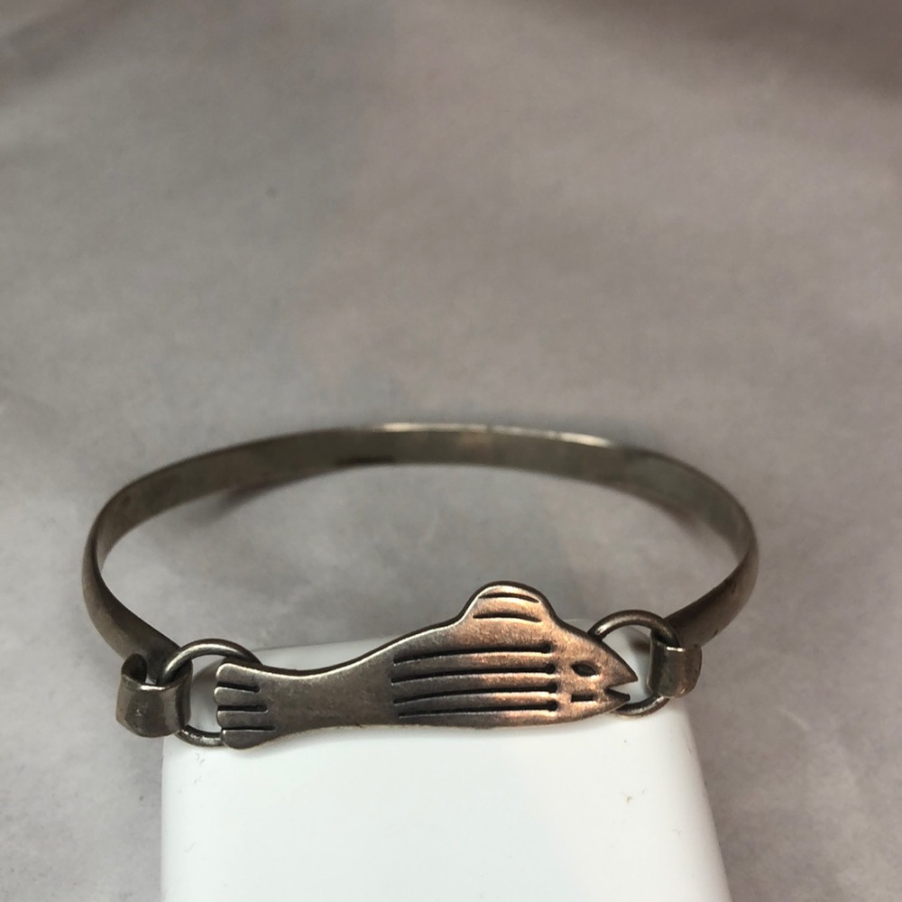 Silver cuff bracelet